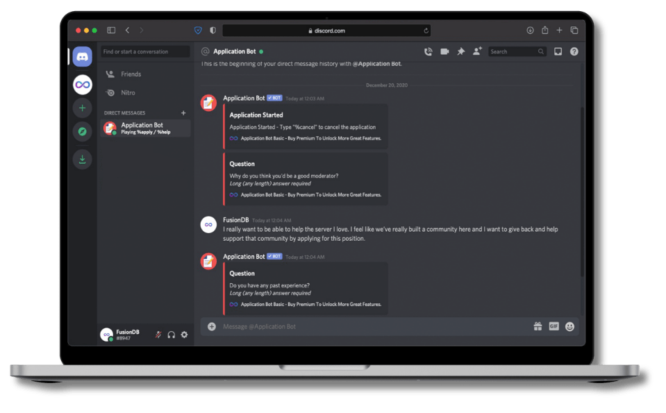 HOW TO MAKE A DISCORD APPLICATION BOT